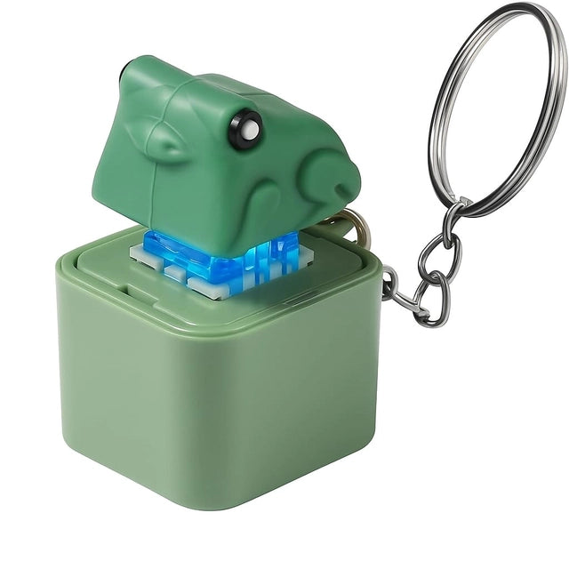 Frog Croaking Keychain with Sound LED Light Key Chain (Pack of 1)